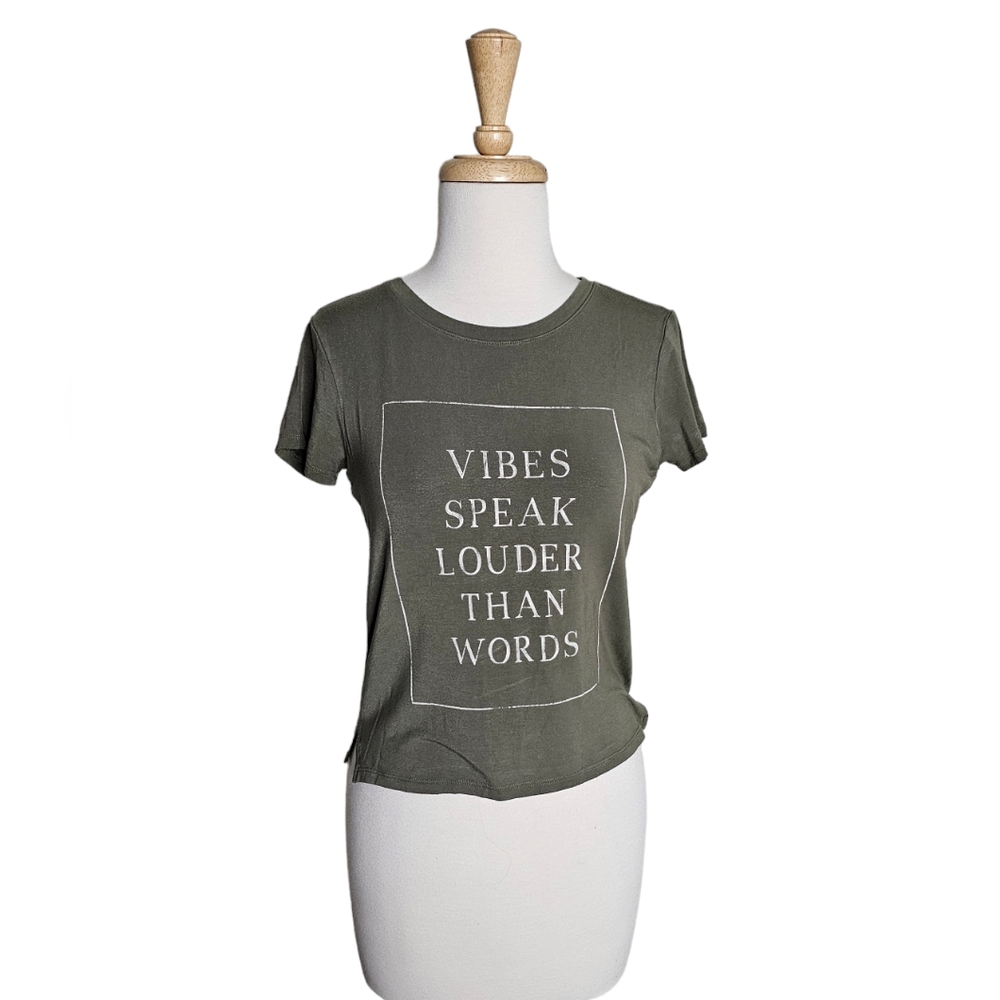 Soft & Sexy Tee olive green Size Small